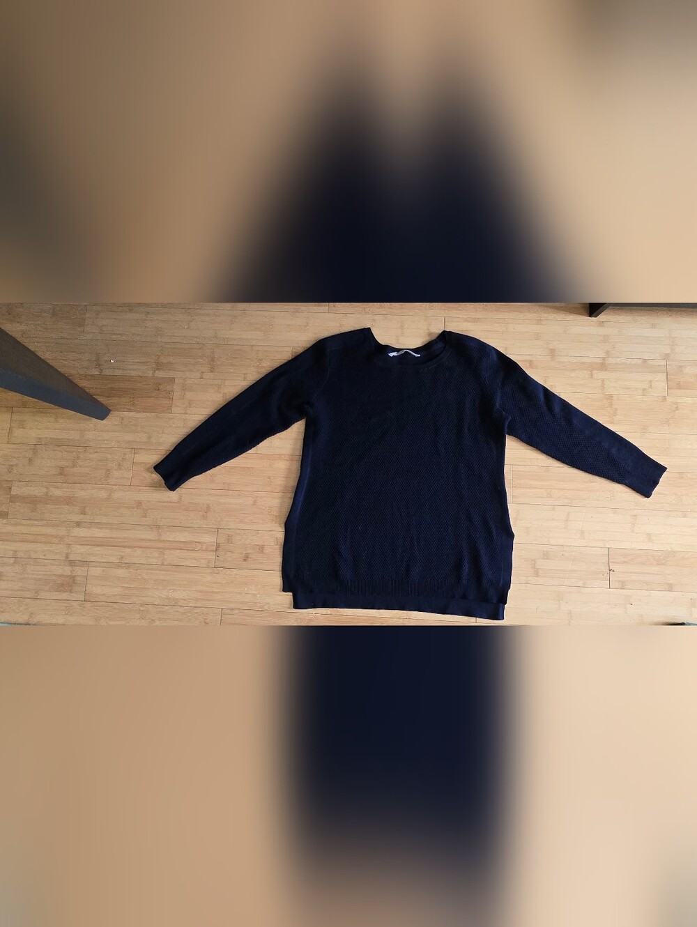 Athleta Waffle Knit Merino Wool Blend Sweater